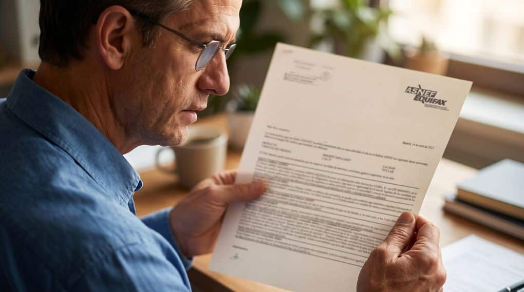 carta de fichero morosos asnef